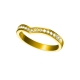 Signature Diamond Stack Ring Yellow Gold