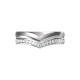 Signature 2 tier Stack Ring | Diamond White Gold