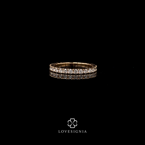 Victoria Eternity Rose Gold Ring 