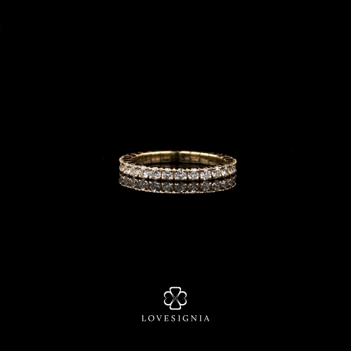 Victoria Eternity Yellow Gold Ring 