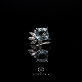 Jericho Aquamarine Engagement Ring