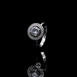 Solitaire Ring Setting Halo