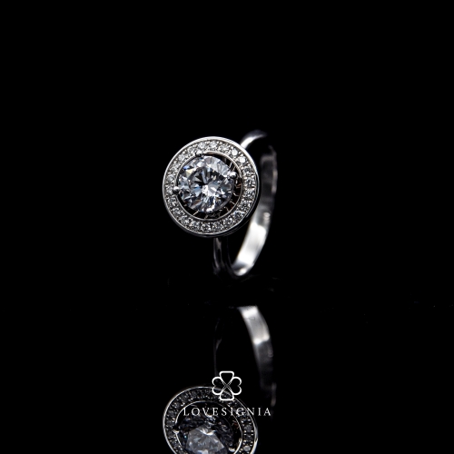 Solitaire Ring Setting Halo