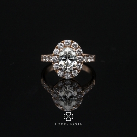 Solitaire Ring Setting Halo 2.3