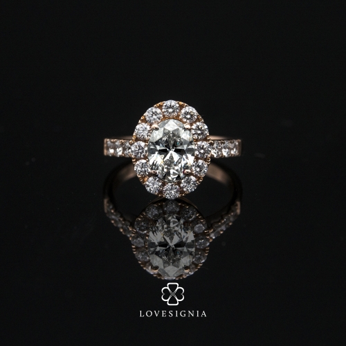 Solitaire Ring Setting Halo 2.3