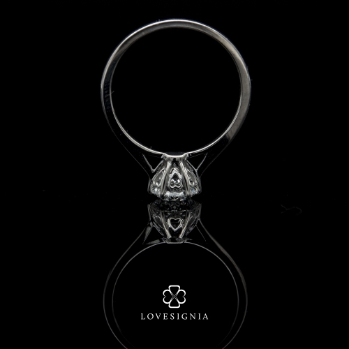 Solitaire Ring Setting 6 Prong Taper Band