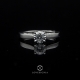 Solitaire Ring Setting 4 Prong Taper Band Milgrain Detailing