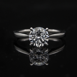 Solitaire Ring Setting 3 | Taper Polish Band