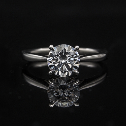 Solitaire Ring Setting 3 | Taper Polish Band