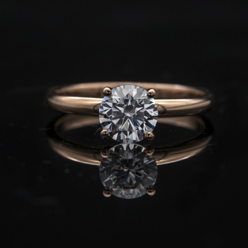 Solitaire Ring Setting 9 | Uniform Dome band