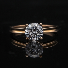 Solitaire Ring Setting 11 | Concave Band