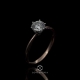 Solitaire Ring Setting 12 | Dual Tone with Taper Polish Band