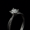 Solitaire Ring Setting 22 | Infinity Band with Polish and Pave effect 