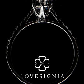 Solitaire Ring Setting 24 | Taper band with Pave Diamond | 6 Prongs