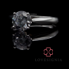 Signature Ring Setting 158595 | 4 Prongs | Polish Band | Dual Tone
