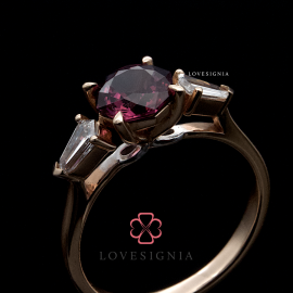 Signature Ring Setting 165605 Side Diamonds