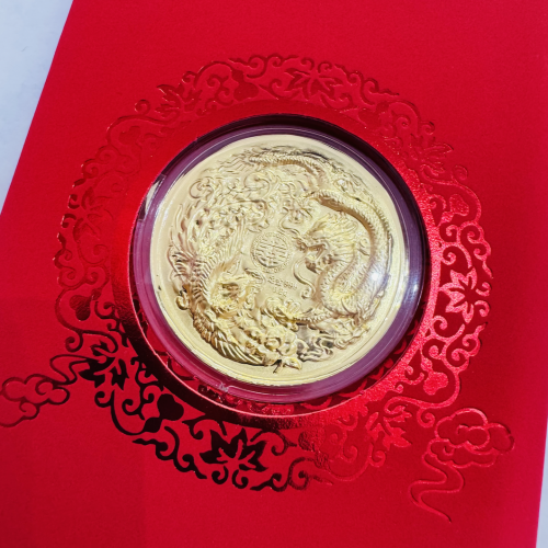 龙凤呈祥 Fortune Pure Gold Ornament 0.2g