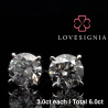 Signature Solitaire Ear Studs 6ct