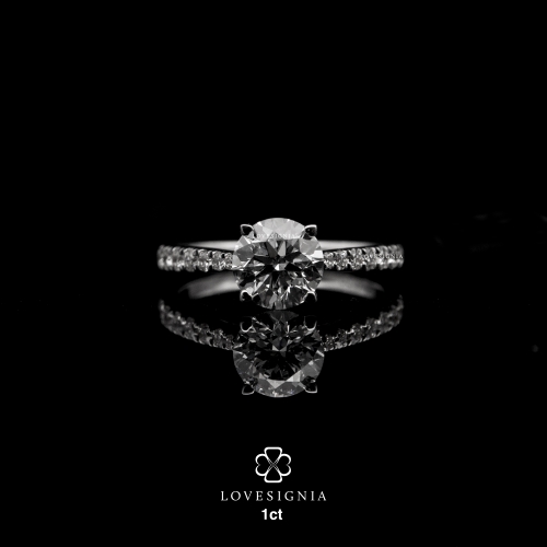 Eternal Journey®  Engagement Ring 1ct | Tailor Your Insignia®  | Your Initials or Motifs