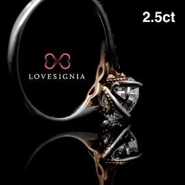 Eternal Journey®  Engagement Ring 2.5ct | Tailor Your Insignia®  | Your Initials or Motifs