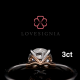 Eternal Journey®  Engagement Ring 3ct | Tailor Your Insignia®  | Your Initials or Motifs