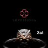 Eternal Journey®  Engagement Ring 3ct | Tailor Your Insignia®  | Your Initials or Motifs