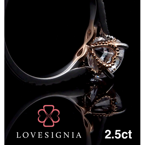 Eternal Journey® Engagement Ring 2.5ct | Signature Milgrain Heart Infinity