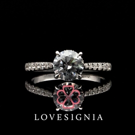 Eternal Journey® Engagement Ring 2ct | Signature Milgrain Heart Infinity