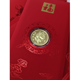 招财 Fortune Dragon Pure Gold Ornament 0.1g