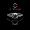Signature Ring Setting 182515 Milgrain Hearts