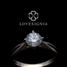 Solitaire Ring Setting 186980 | 4 Prongs | Double Band