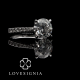 Solitaire Ring Setting 2 | Taper Pave Diamond Band
