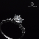 Solitaire Ring Setting 50 | 6 Prongs Constellation Band