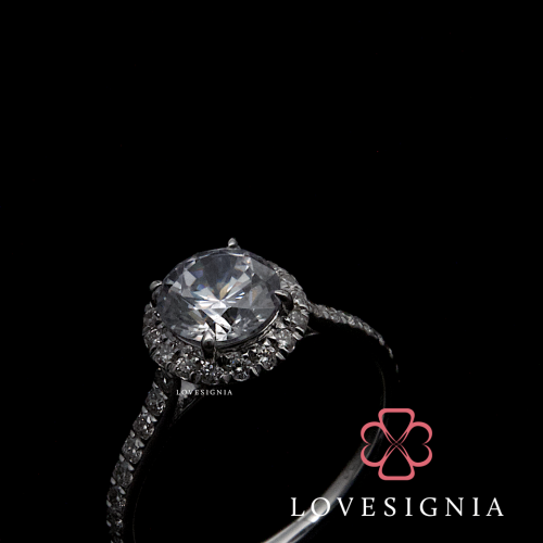 Signature Ring Setting 182513 Diamond Halo