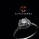 Signature Ring Setting 191270 Diamond Halo
