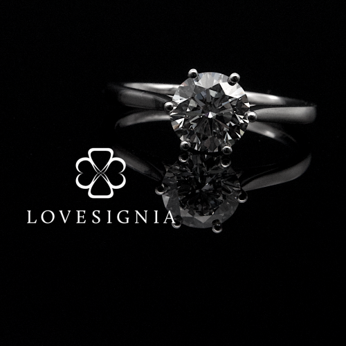 Solitaire Ring Setting 55 | 6 Prongs Taper Band Cathedral