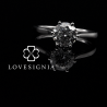 Solitaire Ring Setting 55 | 6 Prongs Taper Band Cathedral