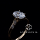 Solitaire Ring Setting 57 | 4 Prongs Asym Band Marquise Diamond