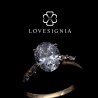 Solitaire Ring Setting 57 | 4 Prongs Asym Band Marquise Diamond