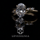 Solitaire Ring Setting 57 | 4 Prongs Asym Band Marquise Diamond