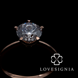 Solitaire Ring Setting 58 | 5 Prongs Taper Band