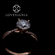 Solitaire Ring Setting 190372 | 4 Prongs Entwine Pave Band