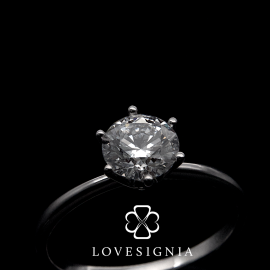 Promo Solitaire Ring Setting | 6 Prongs Taper Band