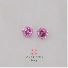 SALE! Whimsically Sweet Pink Pairing Sapphire